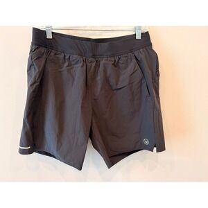 WHOOP Black Athletic Shorts Men's Large Drawstring Performance